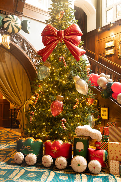 XXL Jumbo Christmas Train Standing Foil Balloon