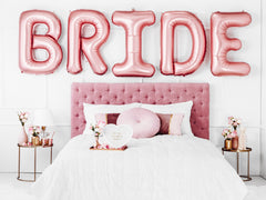 Rose Gold 'Bride' balloon