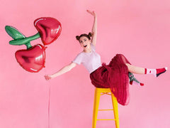 Large Cherry Foil Balloon