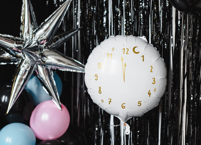 Large Silver Starburst Foil Balloon