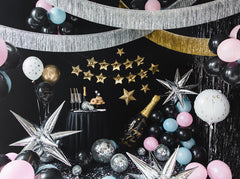 Large Silver Starburst Foil Balloon