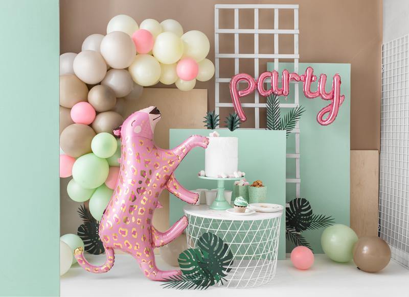 Jumbo Pink Leopard Foil Balloon