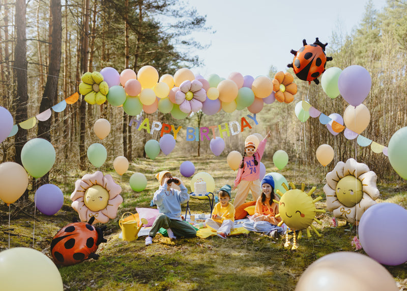 Daisy Foil Balloons 4pk