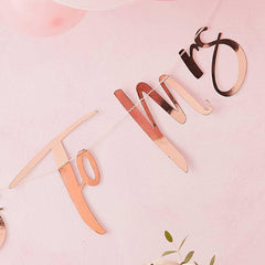 Miss To Mrs Rose Gold Hen Party Bunting
