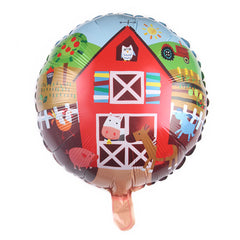 Farm Round Foil Balloons 2pk