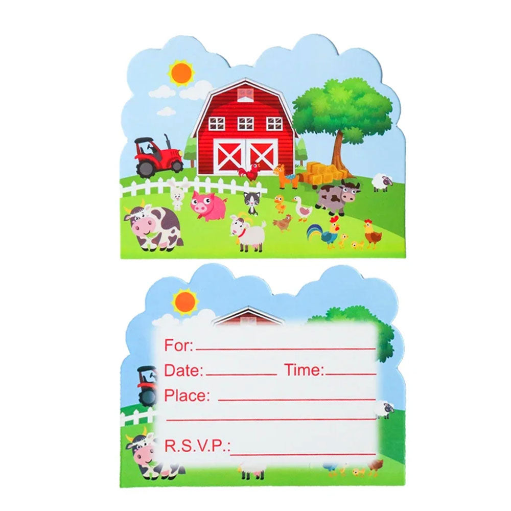 Farm Invitations 10pk