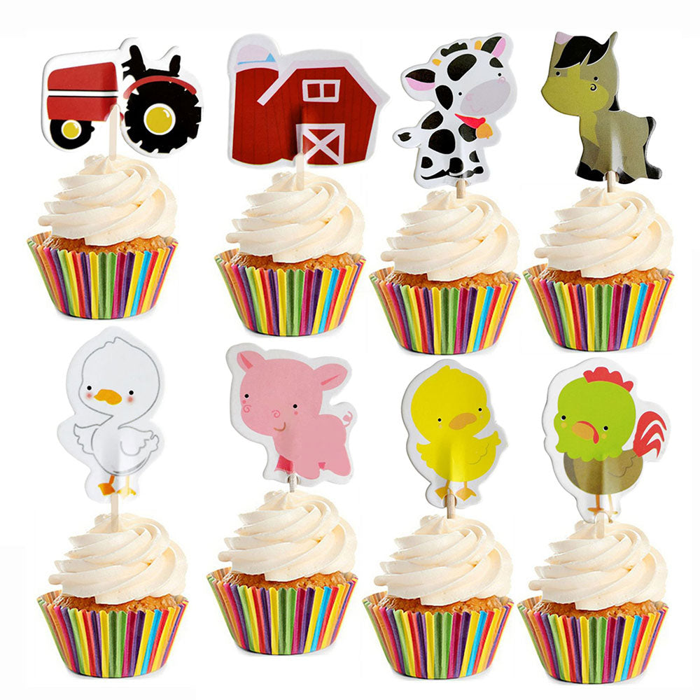 Farm Cupcake Toppers 24pk