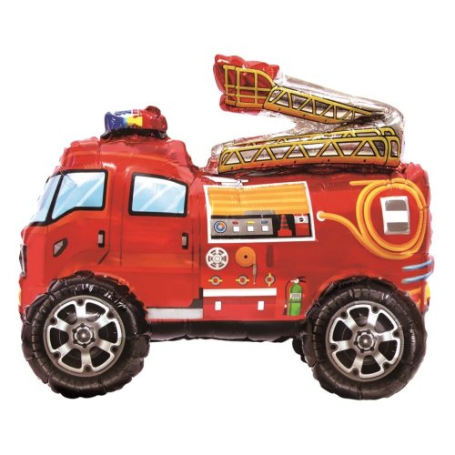 Fire Engine Standing Foil Ballooon