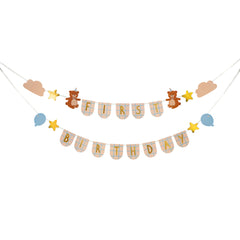 Teddy Bear First Birthday Banner