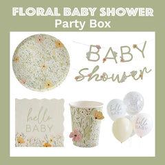Floral Baby Shower Party Box
