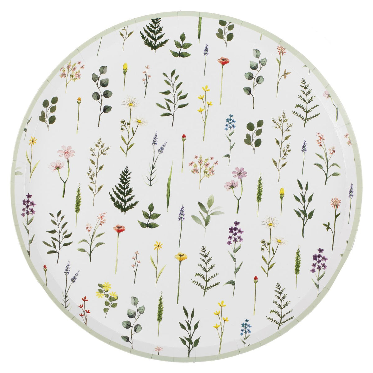 Bridal Bloom Floral Plates 8pk