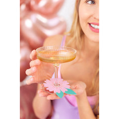 Flowers Drink Tags
