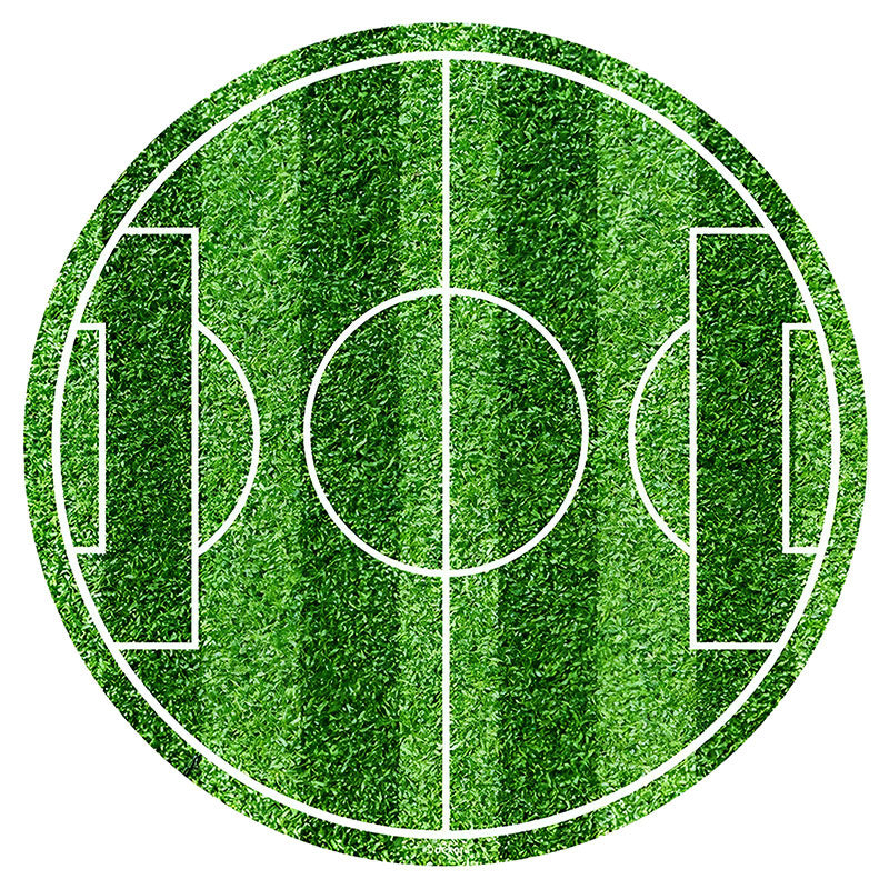 Football Pitch Edible Icing Cake Image