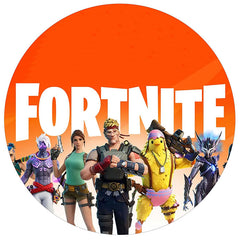 Fortnite Orange Edible Icing Cake Image