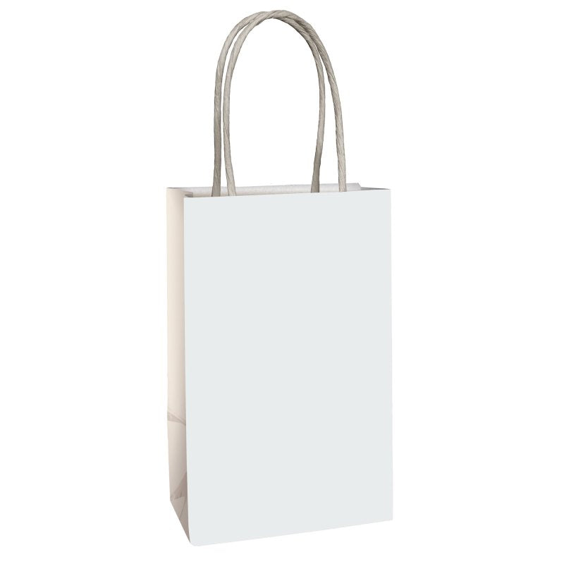 Frosty White Kraft Treat Bags 8pk