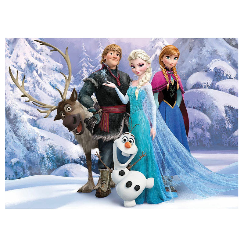 Frozen Group Edible Icing Cake Image A4