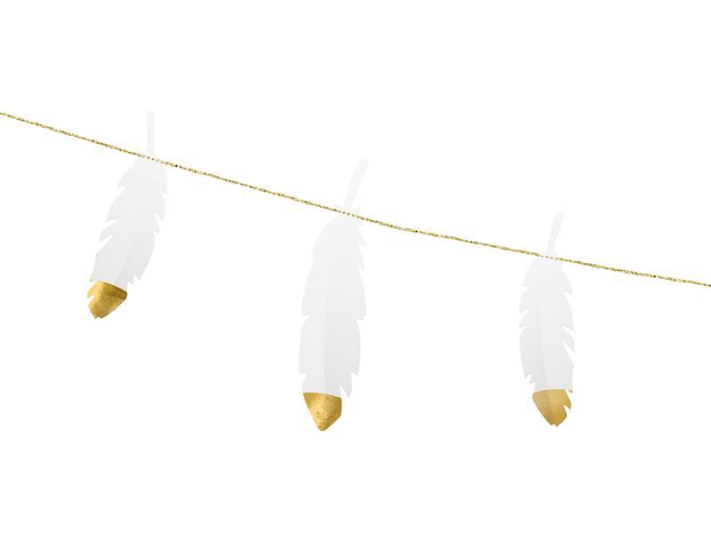 White Feather Garland