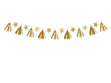 Gold Stars and Tassels garland