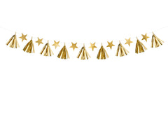 Gold Stars and Tassels garland