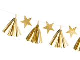 Gold Stars and Tassels garland