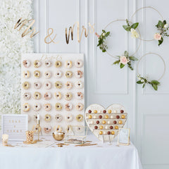 White & Gold Peg Letter Board