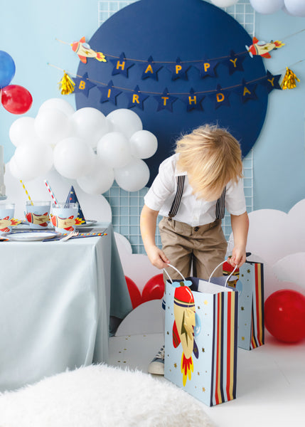 Airplane Happy Birthday Banner
