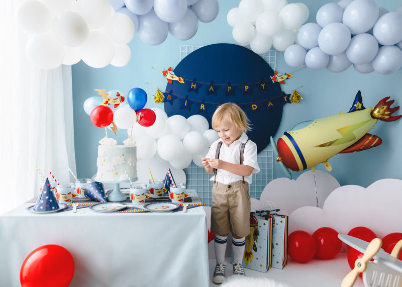 Airplane Happy Birthday Banner