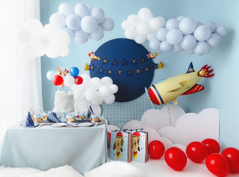 Airplane Happy Birthday Banner