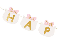Cat Happy Birthday Banner
