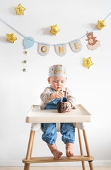 Teddy Bair Highchair Banner & Crown