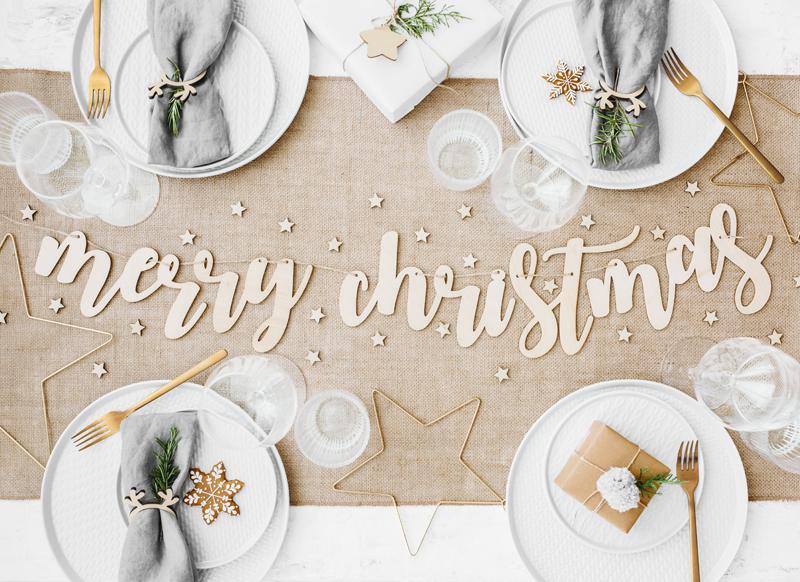 Wooden Merry Christmas Banner