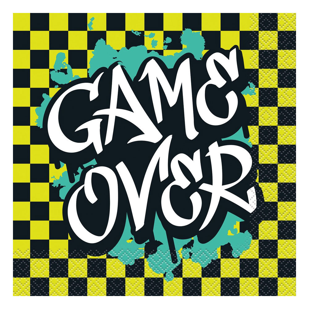 Game Over Napkins 16pk