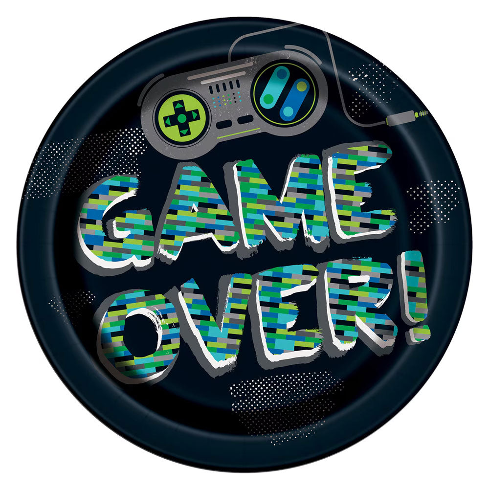 Game Over Plates 8pk