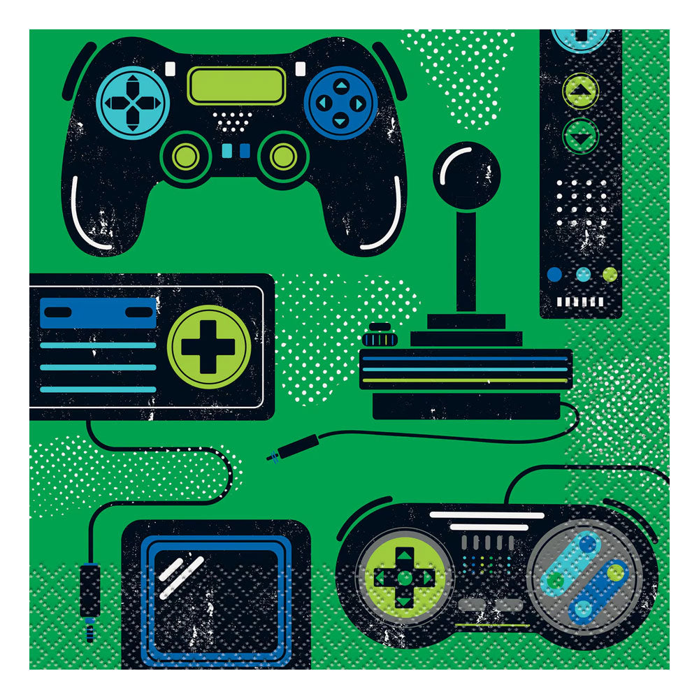 Gamer Birthday Napkins 16pk