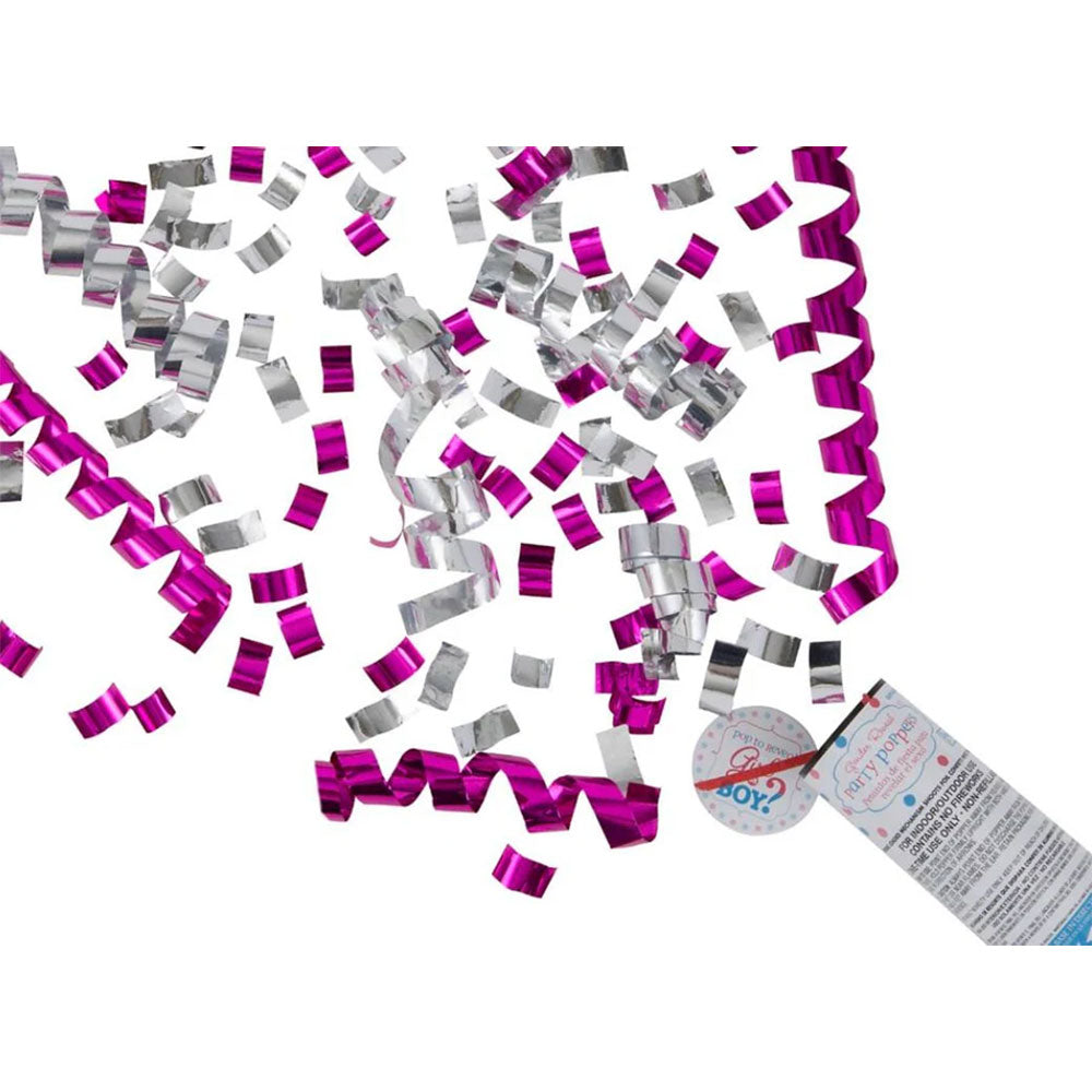 Gender Reveal Confetti Popper - Girl