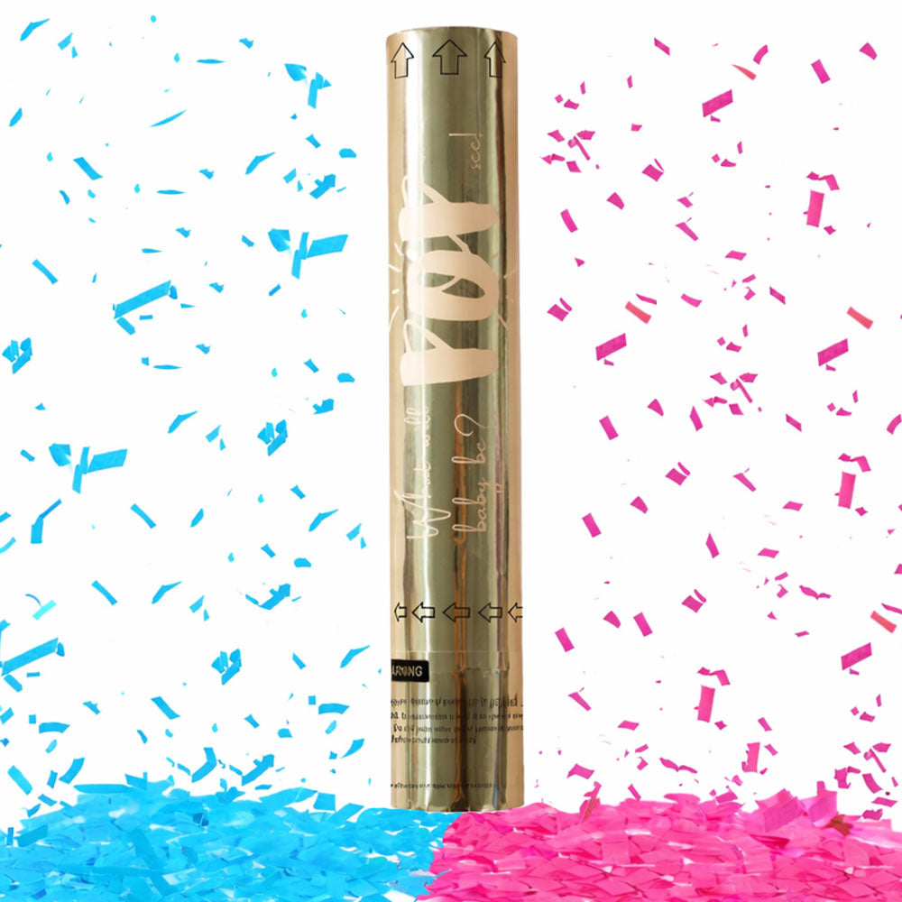 Gender Reveal Confetti Cannon - Boy