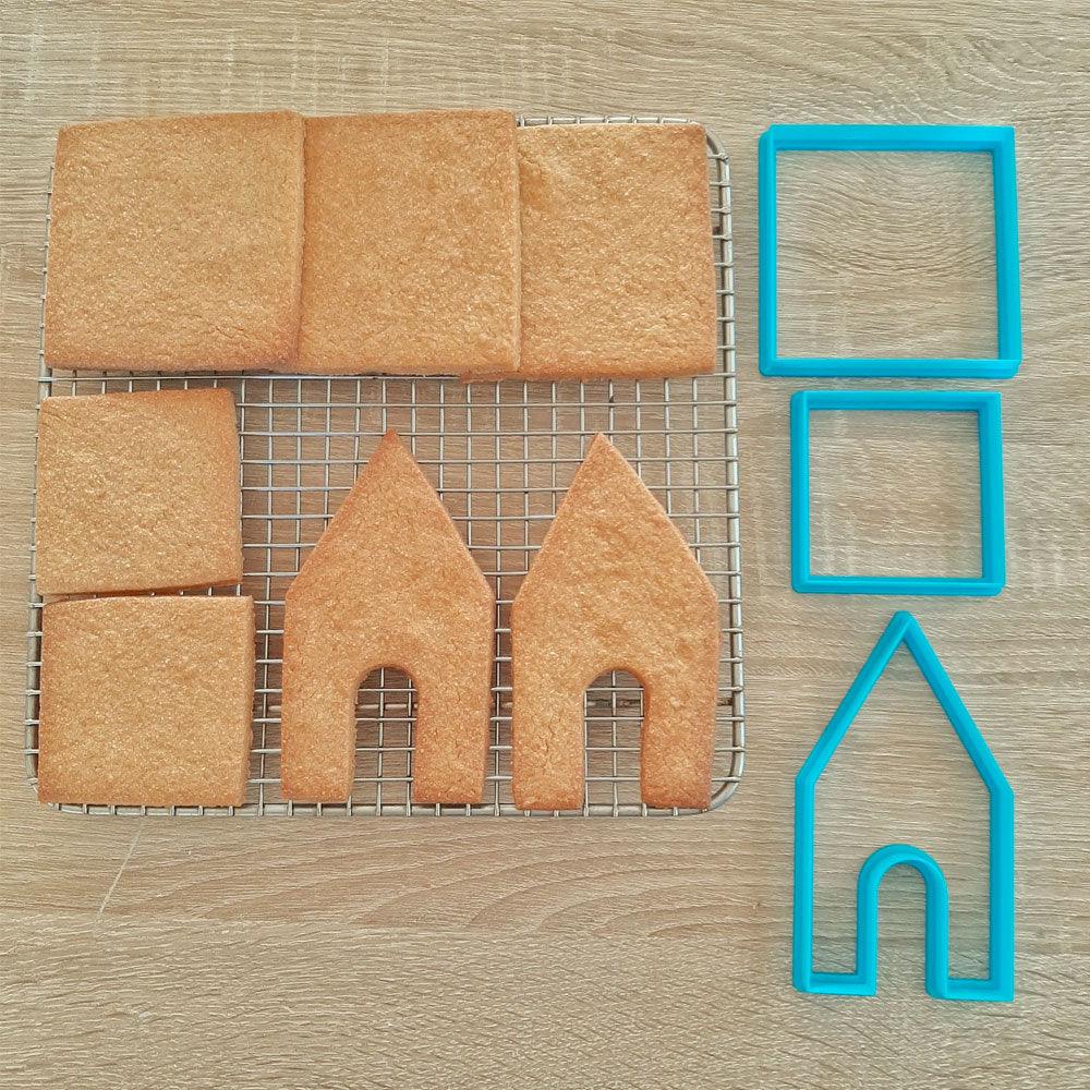Small Gingerbread House Cookie Cutter Set