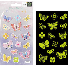 Glow in the Dark Butterfly Foam Stickers