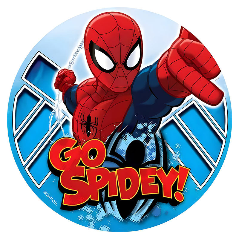 Spiderman Edible Icing Cake Image