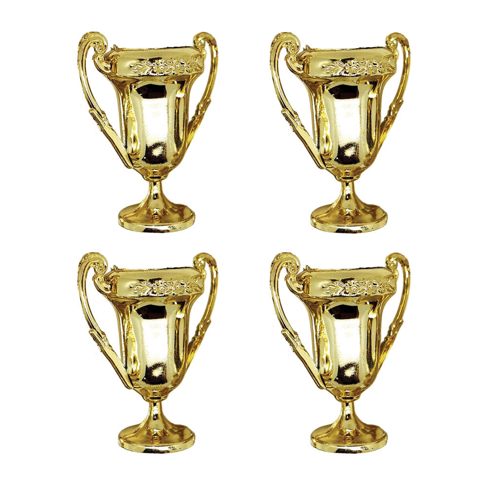 Gold Cup Trophies 4pk