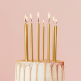 Tall Gold Candles 12pk