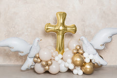 Gold Cross Foil Balloon
