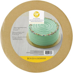 Gold Glitter Round Cake Boards 30cm/12in 3pk