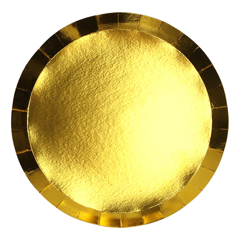 Metallic Gold Dinner Plates 20pk