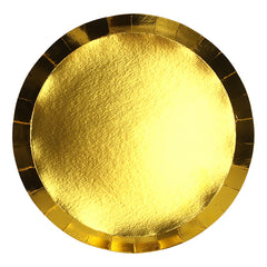 Metallic Gold Dinner Plates 20pk