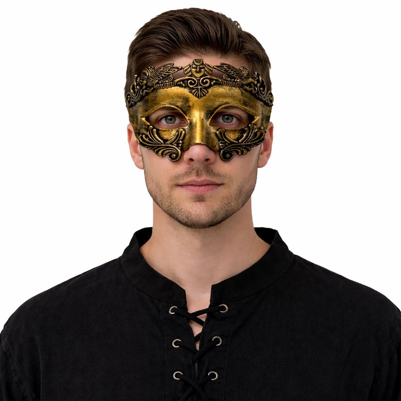 Golden Royal Masquerade Mask