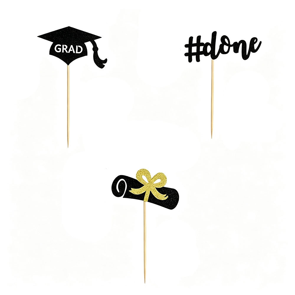 Graduation Cupcake Toppers 12pk
