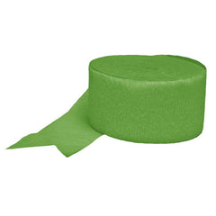 Apple Green Crepe Streamers