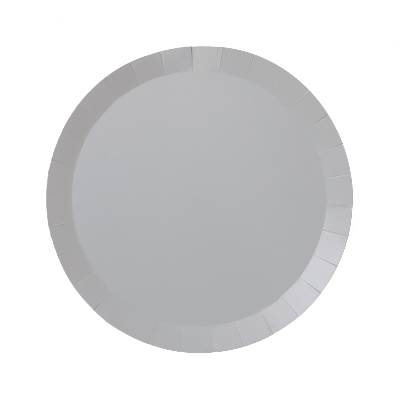 Cool Grey Snack Plates 20pk