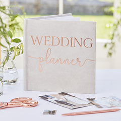Grey Suede Luxury Wedding Planner Book